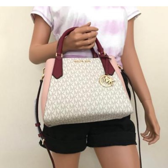 💦🌻mk Satchel set🌻crossbody/vanilla/pastel pink - Picture 8 of 8